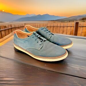 Johnston & Murphy Colby Navy Leather 4-Eye Blucher Oiled Dress Shoes Men’s 11M